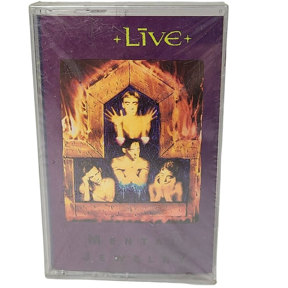 Sealed - CASSETTE - LIVE - MENTAL JEWELRY w Hype Sticker (1991)